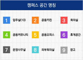 캠퍼스 각 실 명칭